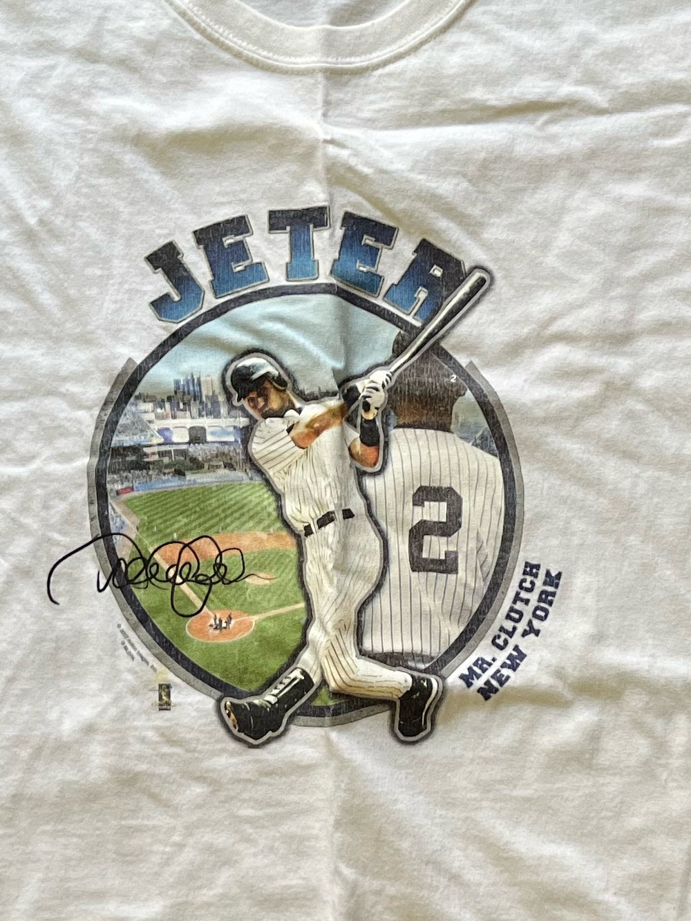 Derek Jeter Mr Clutch New York Yankees Shirt M vintage
